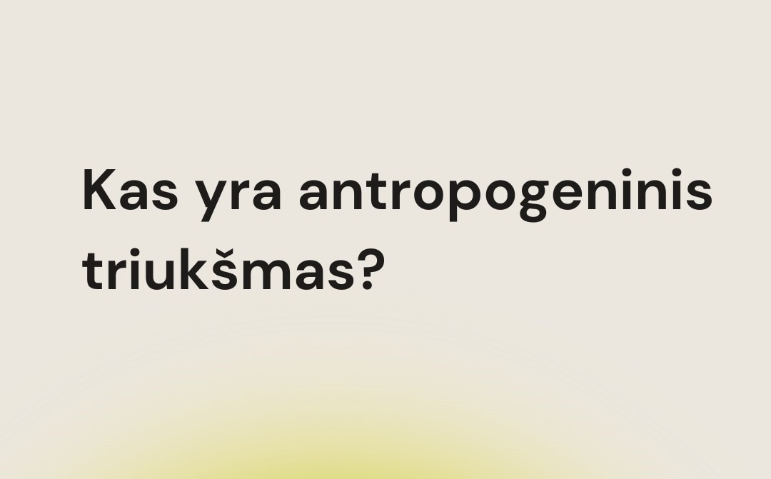 Kas yra antropogeninis triukšmas?