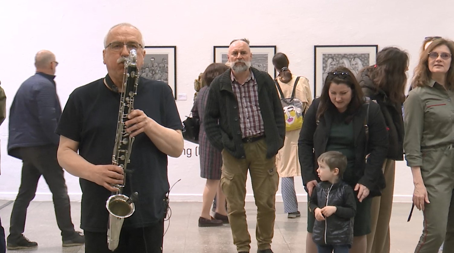 5-oji Kauno tarptautinė grafikos bienalė ,,Mamutų grafika" | Performansas ,,Mamutų medžioklė" | 2023/04/20